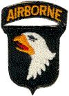 101st Airborne
Division shoulder sleeve insignia